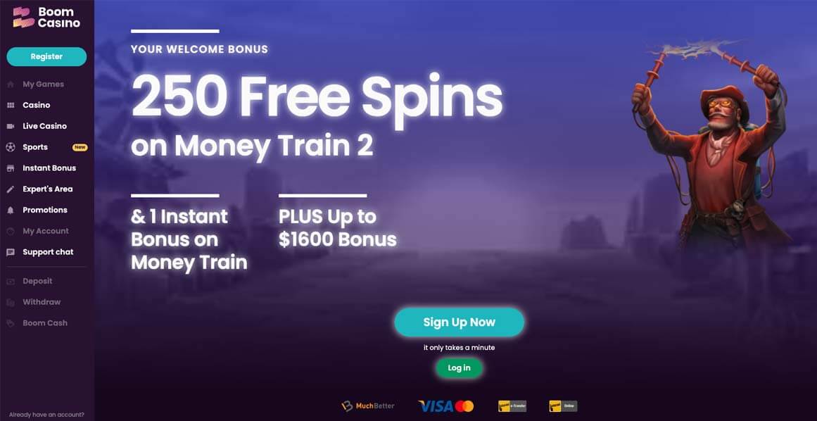 Boom Casino Bonus
