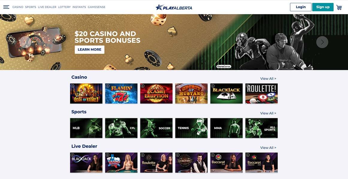 Play Alberta online Casino