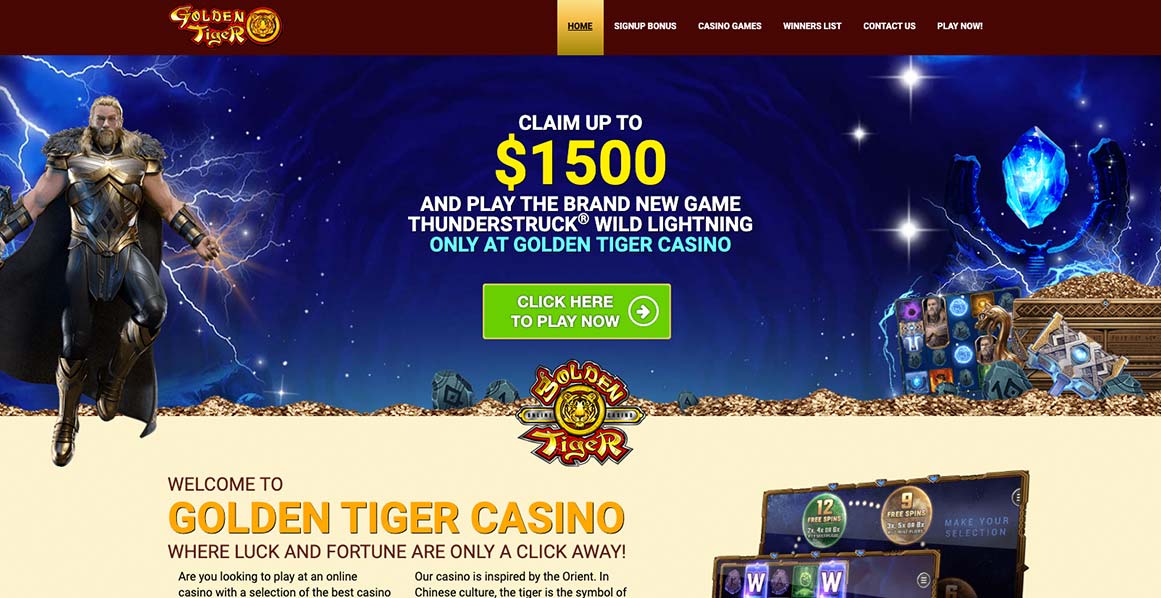 golden tiger online casino