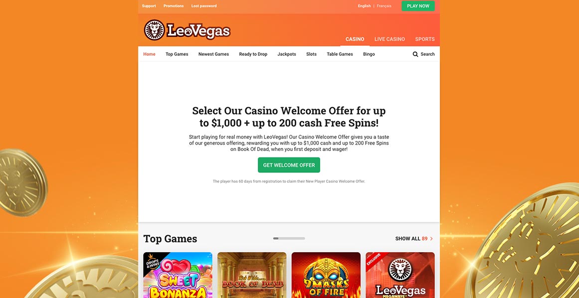 leo vegas casino bonus