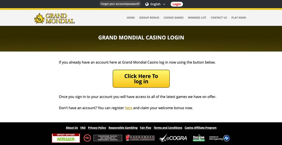 grand mondial login