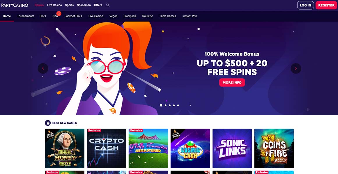 Party Casino casino bonus