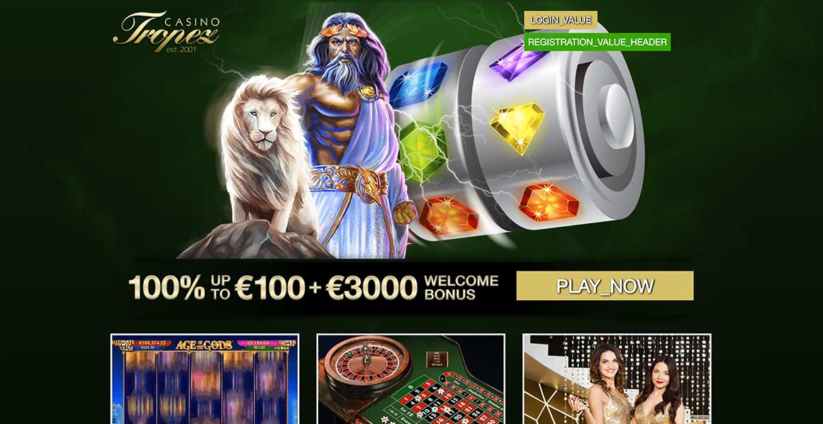 Tropez Casino - Welcome Bonus