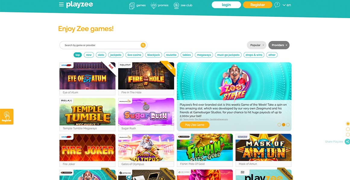 Playzee casino Games