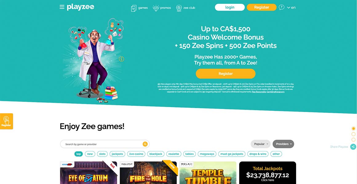 Playzee Welcome Bonus