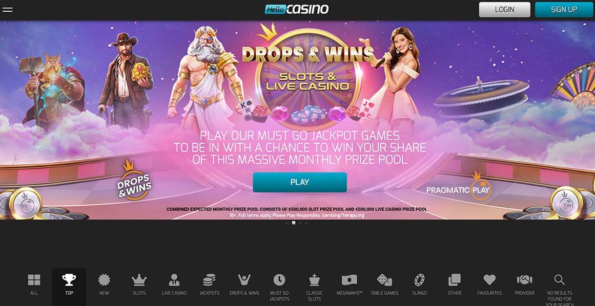 Hello Casino Welcome Bonus