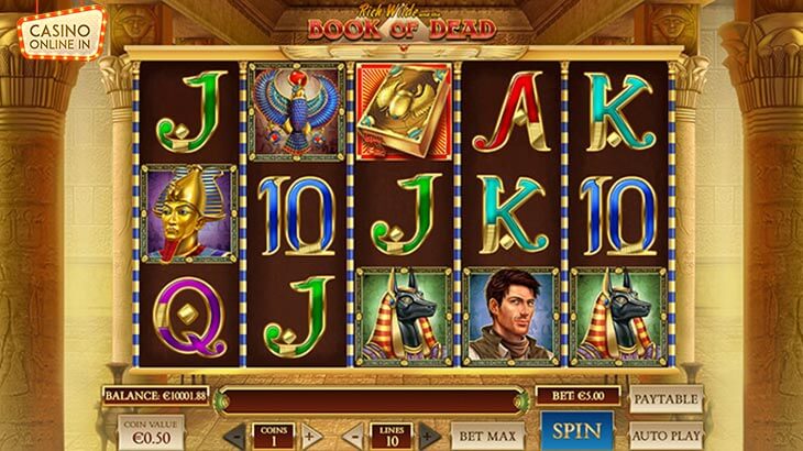 Book of Dead Slot Screenshot