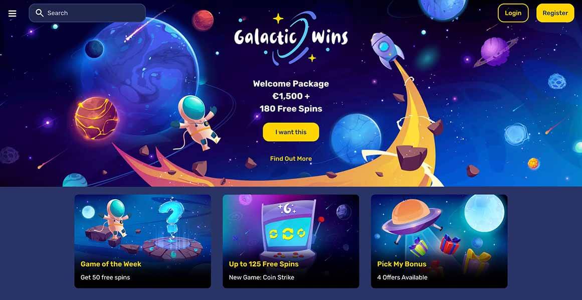 Galactic Wins Welcome Bonus