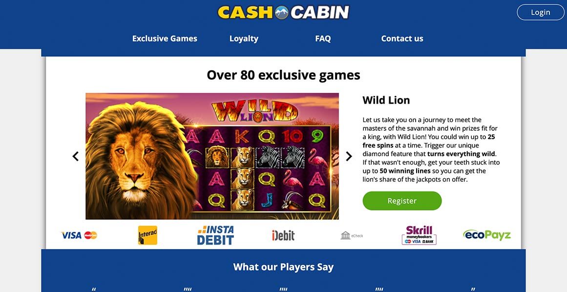 cashcabin Exclusive Games