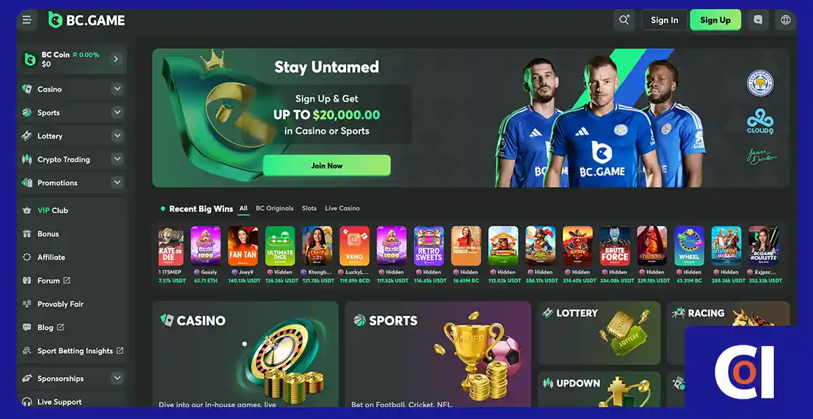 BC.Game Ethereum Casinos Canada